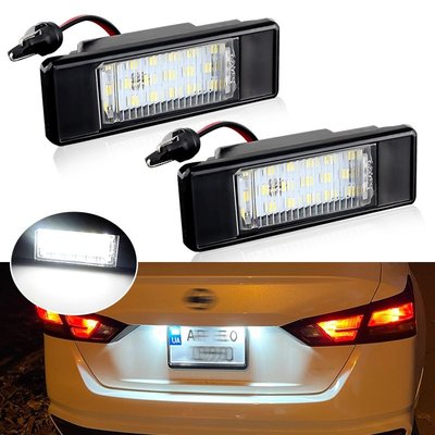 2 件裝 LED 牌照燈適用於梅賽德斯-賓士 Sprinter W906 VITO W639 VIANO W639-飛馬汽車