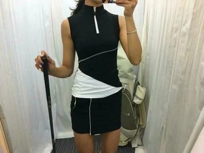 現貨#Titleist高爾夫 golf球服裝女裝無袖t恤速干透氣戶外運動上衣短袖golf修身衣服簡約
