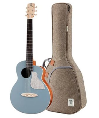 aNueNue MC10-BA 彩色鳥吉他阿羅納藍36吋小吉他 雲杉面單板/桃花心木側背板 附亞麻加厚吉他袋