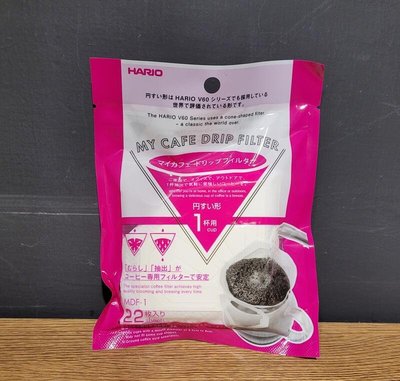 【多塔咖啡】日本製 HARIO V60 錐型漂白掛耳式濾紙 MDF-1 一包 22枚入 咖啡掛耳袋 濾掛袋