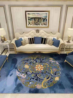 LAREEY羊毛晴綸地毯客廳沙發北歐輕奢貴族風手工高端地毯