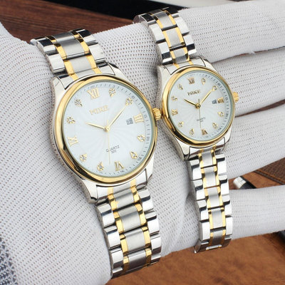 熱銷 香港米可手錶腕錶男女士石英手錶腕錶大錶盤商務男錶精鋼帶防水時尚腕錶839 WG047