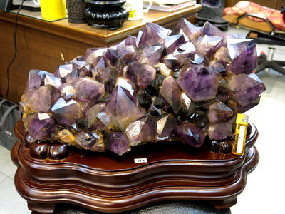 [晶晶洞洞]巴西紫水晶簇.紫骨幹.紫晶花.~45公斤~開智慧~質量佳能量強~結界設定
