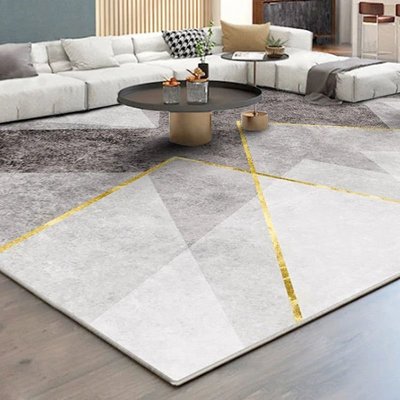 現代簡約沙發地毯客廳茶幾毯羊絨手感家用輕奢高端地墊臥室床邊毯-特價