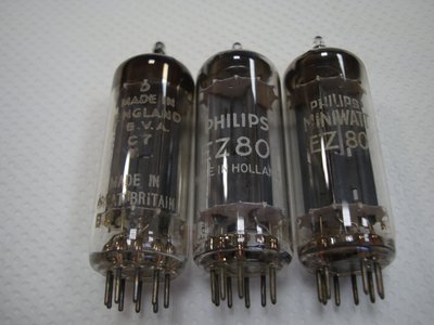 Miniwatt  Philips : EZ80 真空管一支