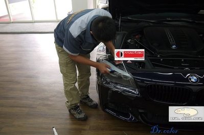 Dr. Color 玩色專業汽車包膜 BMW 535d 車燈保護膜