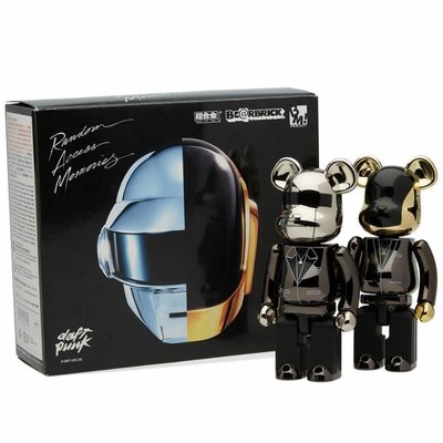 金錢貓雜貨 全新 Bearbrick 200% 合金 傻瓜龐克 Daft Punk 超時空記憶體 全2款