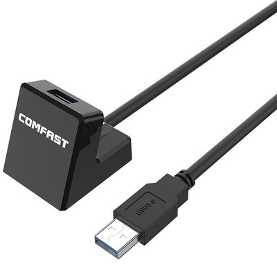 USB延長線COMFAST高速USB3.0延長線底座電腦數據1.5米轉接全銅雙屏~新北五金專賣店