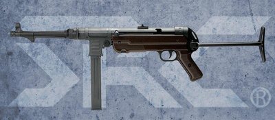 【WKT】SRC MP40SR40 德軍二戰衝鋒槍 全金屬電動槍-GE-0640TM III