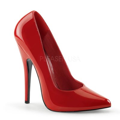 Shoes InStyle《六吋》美國品牌 DEVIOUS 原廠正品漆皮極端高跟尖頭包鞋 有大尺碼『紅色』