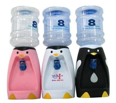 八杯裝 八杯水迷你飲水機-可愛企鵝 補水站 小桶裝水飲水機 桌上型飲水機 水瓶 水杯