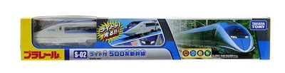 《HT》純日貨 多美 Plarail S-02 鐵道王國火車 JR 500系 新幹線 (車體附燈) 811688
