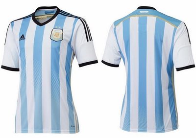 【出清優惠】 ADIDAS 2014 世足 巴西世界盃 阿根廷 主場 客場 球迷版 球衣 2星 S M L