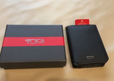 [熊熊之家3]保證全新正品 TUMI 黑色  防刮牛皮材質  信用卡夾  證件夾 名片夾  證件包