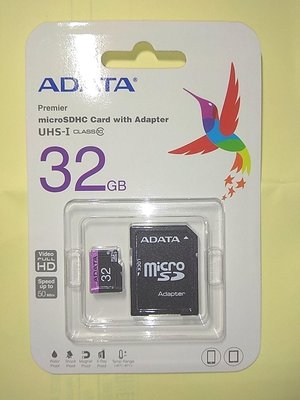 紫色 台灣威剛 micro SD (TF) 小記憶卡 32G (32GB) C10 U1,ADATA原廠貨終身保固