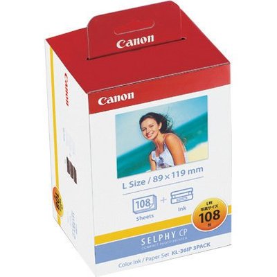 現貨/預購 CANON KL-36IP 3PACK 印表機 相紙 3X5 108張 SELPHY CP系列適用