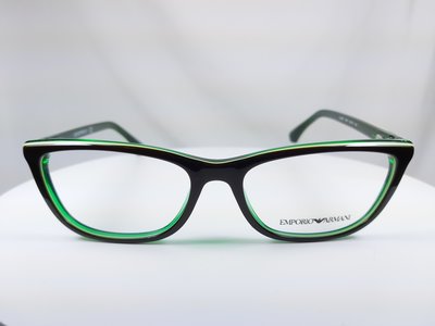 『逢甲眼鏡』 EMPORIO ARMANI 光學鏡架 全新正品 方框 內側深璧色 深棕鏡腳【EA3052 5351】