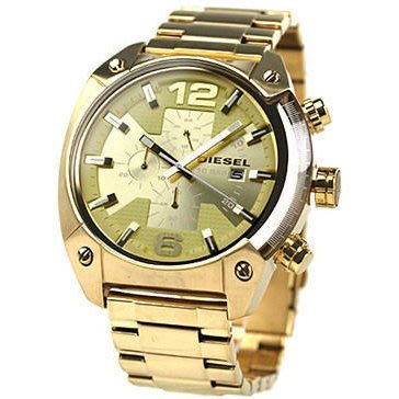 現貨 可自取 DIESEL DZ4299 手錶 49mm 大錶面 鋼帶 金色金錶 計時 男錶