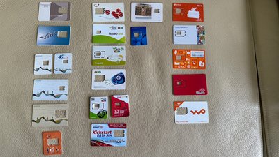 臺灣 泰國 日本 SIM卡 卡片 卡套 封套 二手 收藏用