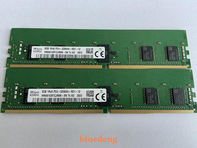 SKHynix現代 海力士8G 1RX8 PC4-3200AA DDR4 ECC REG 伺服器記憶體