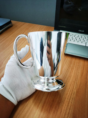 純銀英國古董銀器925銀大馬g杯水杯茶杯主人杯1936年