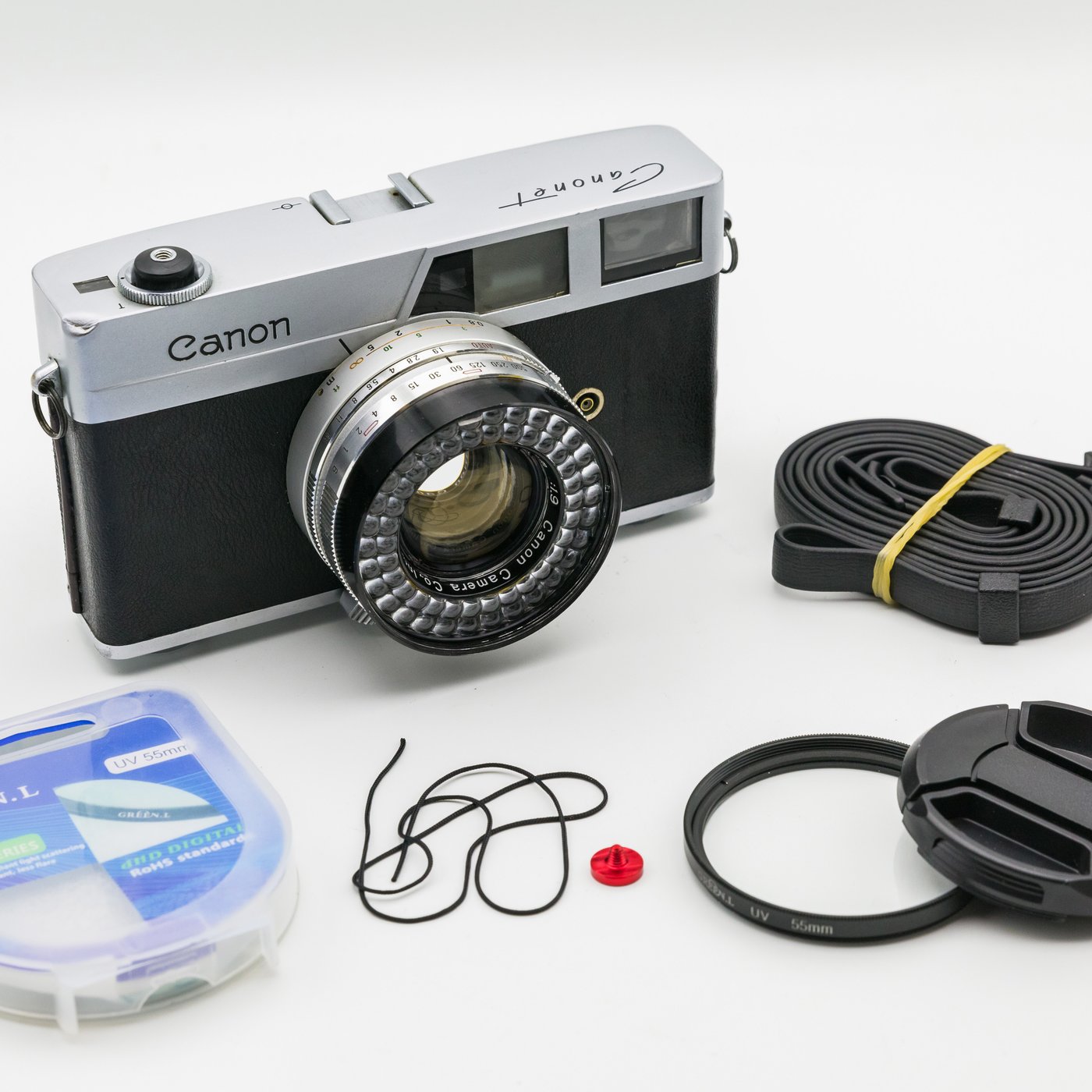 二手新中古:經典收藏CANON canonet 45mm F1.9 大光圈RF旁軸文青