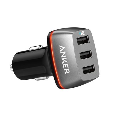 ANKER PowerDrive+ 3 USB車充 快充 iPhone 安卓手機 充電 汽車 車用 【全日空】