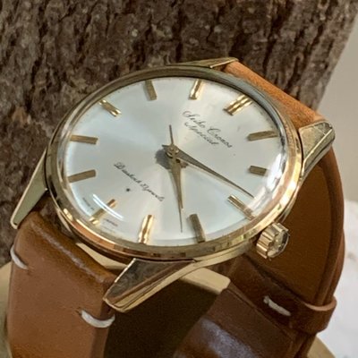 《老爹私房寶貝》古董錶 復古錶 老錶 vintage SEIKO cronos special 15039 23石手上鍊機械錶 包金 GS KS前身