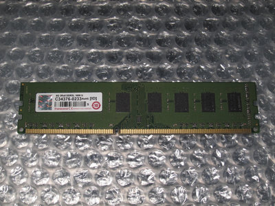 售: (終保)創見 DDR3  1600 8GB 記憶體 雙面顆粒  (一元起標)(良品)(標1支)