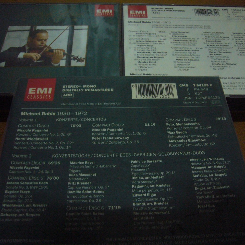 香港CD聖經超級發燒天碟Michael Rabin麥可拉賓6CD音質超級發燒早期德國