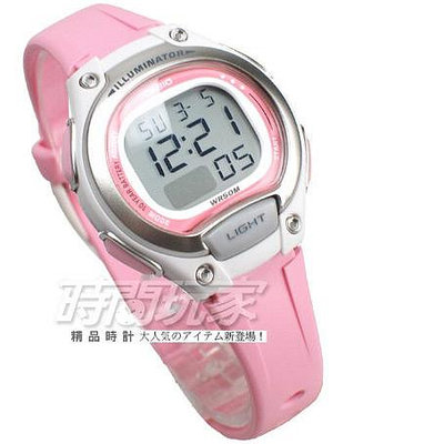 CASIO卡西歐 LW-203-4A 10年電力 電子錶 運動錶 防水錶 女錶 童錶 銀x粉紅【時間玩家】