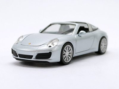 【秉田屋】現貨 Herpa Porsche 保時捷 911 991 Targa 4S 銀 1/87