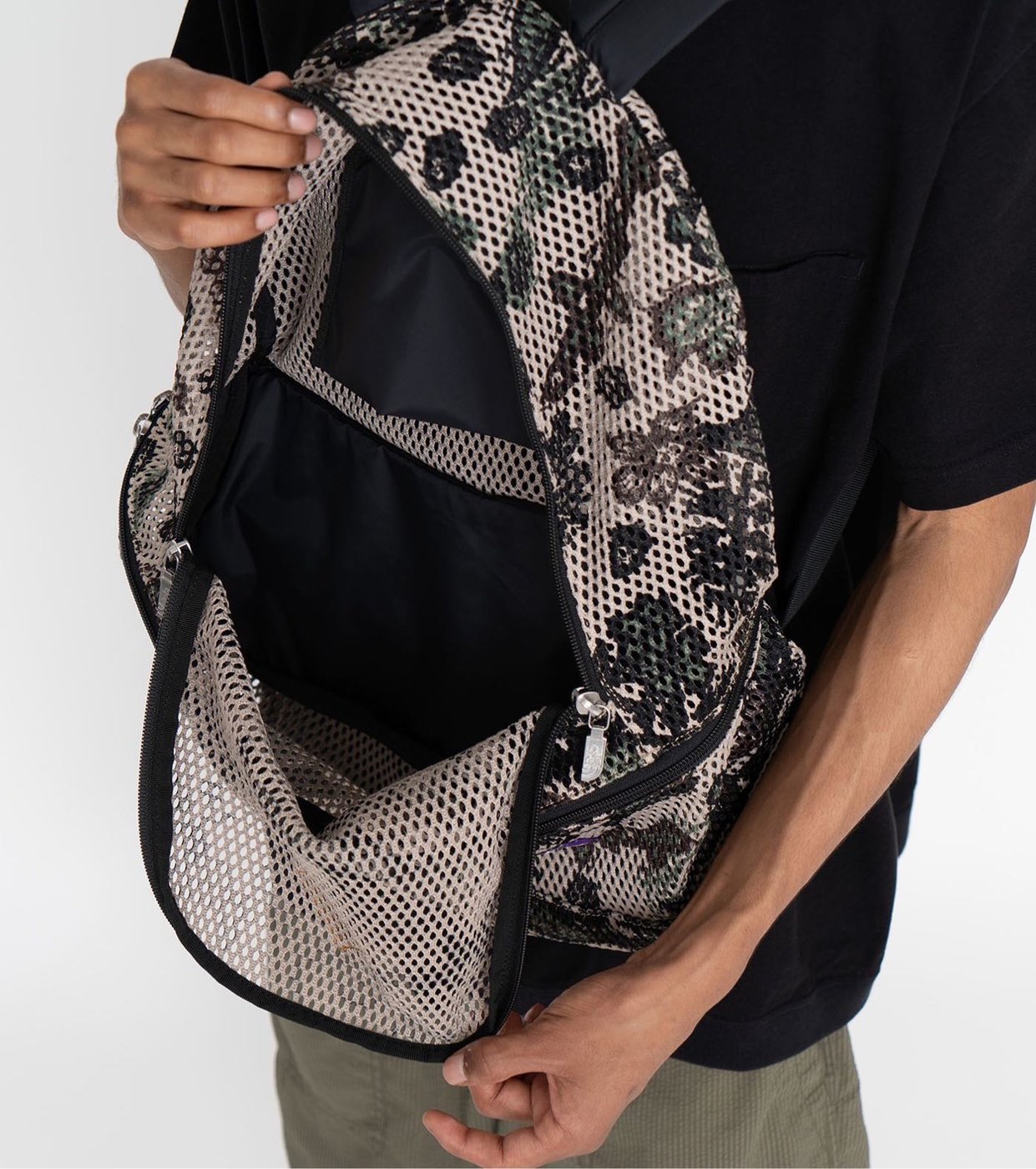 THE NORTH FACE PURPLE LABEL Botanical Print Mesh Day Pack 後背包