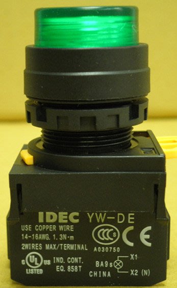 IDEC/按鈕開關/24V/和泉電氣/YW-DE/大型YW系列照光按鈕開關/大型