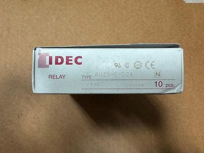(泓昇) IDEC DC24V 繼電器 含座 全新品 RU2S-C-D24 SM2S-05DF 一盒10個