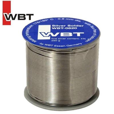 進口wbt含銀焊錫 含銀量純銀4% 音頻線焊錫條 DIY音響線材 焊絲樂悅小鋪