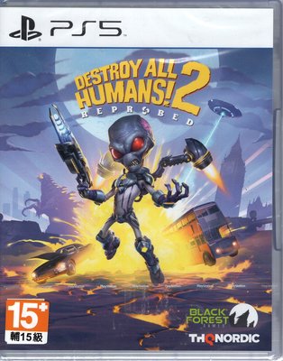 PS5遊戲 毀滅全人類 2 重製版 Destroy All Humans 2 - Reprob中文版【板橋魔力】