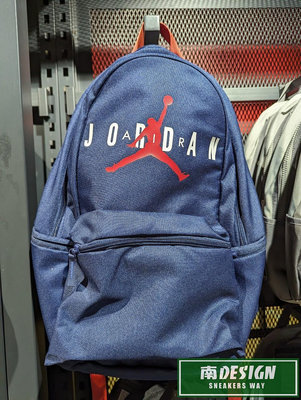 南🔥2024 1月 NIKE AIR JORDAN 背包 後背包 雙肩包 拉鍊口袋 藍 DH0412-410 黑010