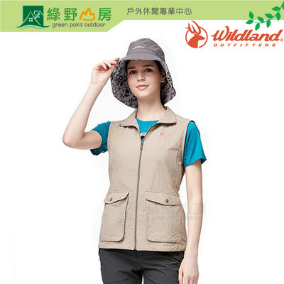 《綠野山房》Wildland 荒野 台灣 女款 透氣抗UV貼袋背心 W1709 outdoor 登山 戶外 休閒