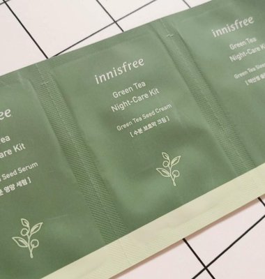 ［FIFI SHOP] 現貨-innisfree 綠茶系列三件旅行卡組小樣