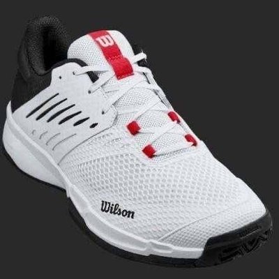 【WILSON威爾勝】KAOS DEVO 2.0 男款網球鞋 白黑 WRS329020 尺寸:US8~12