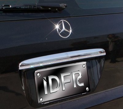 IDFR ODE 汽車精品 BENZ ML W163 98-05  鍍鉻鑲鑽後箱飾條 523*42mm
