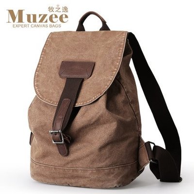 日本潮牌 MUZEE 正品男女雙肩包休閒帆布包時尚潮流學生書包男女旅行包筆電包平板包