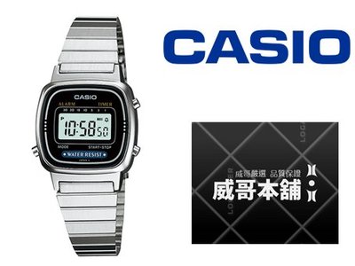 【威哥本舖】Casio台灣原廠公司貨 LA670WA-1 復古時尚女電子錶 LA670WA