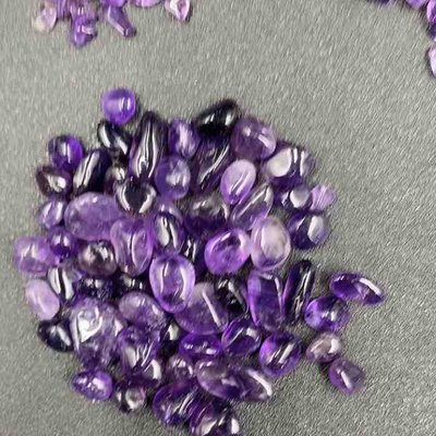 天然水晶碎石 天然優質紫水晶碎石小顆粒擺件手鏈消磁石魚缸花盆造景裝飾石