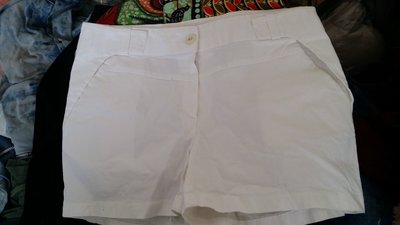 林林總總雜貨 ~ 韓國帶回 SSunny 綿休閒短褲 可正式 可休閒  白色 L 980降