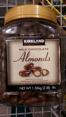 《好市多COSTCO 網路線上代購》Kirkland Signature科克蘭 杏仁巧克力1.36公斤*3罐/組