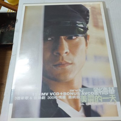 天王劉德華暢銷國語專輯美麗的一天12首MV版 AVCD+VCD寫真詞本 已拆極新