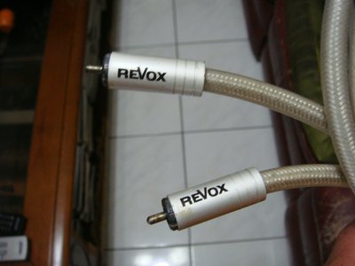 REVOX 錄音室專業 數位鍍銀線 一對價一米六和一米三(光是4個RCA頭就值得了)