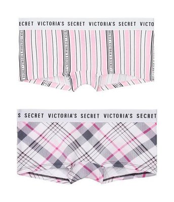 【♥美國派♥】(XS/S號)維多利亞的秘密 Victoria's Secret 內褲 PINK四角褲LOGO褲頭棉質內褲